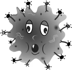 Germ in grey color