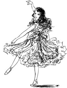 Girl dancer image