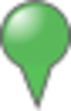 Green map marker