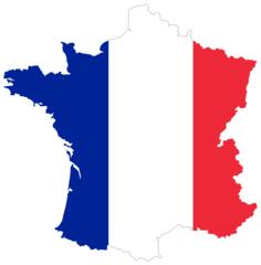 France flag map