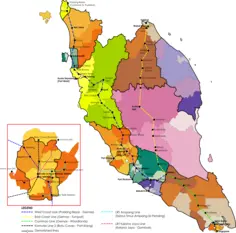 Malaysia railway map