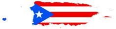 Puerto Rico map and flag