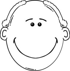 Man portrait cartoon style