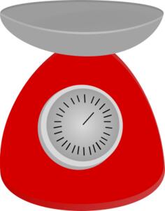 Red analog scale