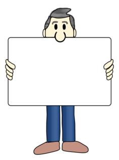 Man and sign