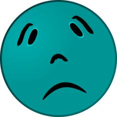 Green frown emoji