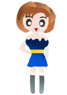 Cartoon lady