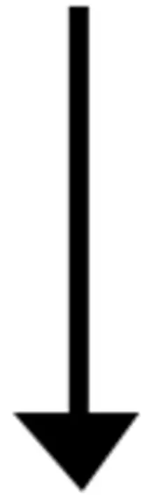 Simple down arrow
