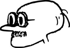 Old man's head