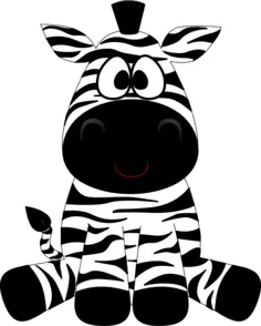 Cartoon zebra
