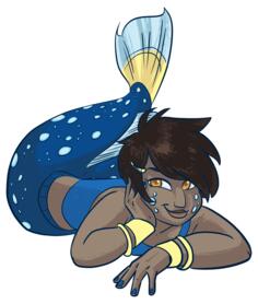 Animated mermaid
