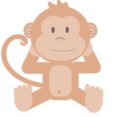 Cartoon monkey