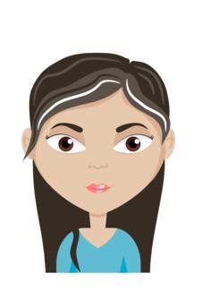 Female cartoon avatar
