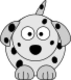 Dalmatian cartoon dog
