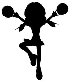 Cheerleader silhouette