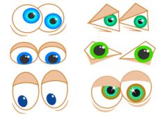 Cartoon eyes image