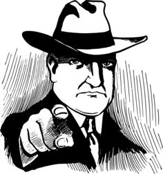 Cowboy pointing
