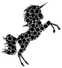 Unicorn with circles