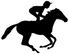 Jockey silhouette