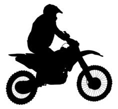 Motocross silhouette