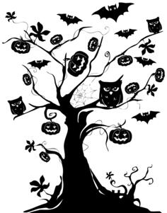 Halloween tree image
