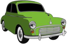 Classic green car