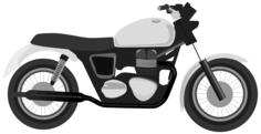 Grayscale motorcycle