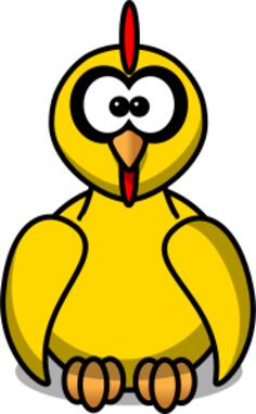 Yellow chick clip art