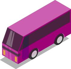 Pink bus