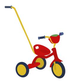 Red tricycle
