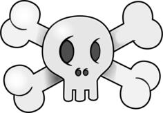 Comic skull