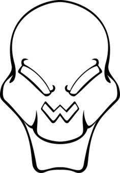 Extraterrestrial's skull