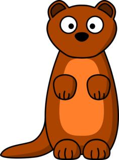 Cartoon weasel