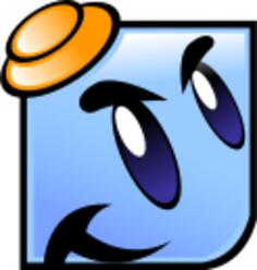 Mad blue smiley
