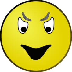 Evil smiley