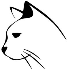 Cat line art