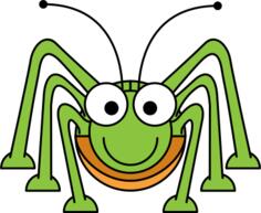 Cartoon grasshopper