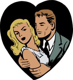 Couple in heart