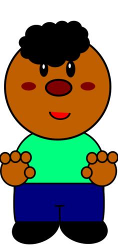 Tanned boy
