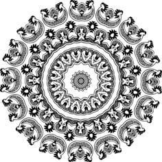 Black abstract design