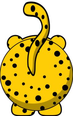 Cheetah's back