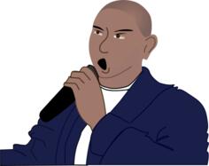 Portrait of a singer