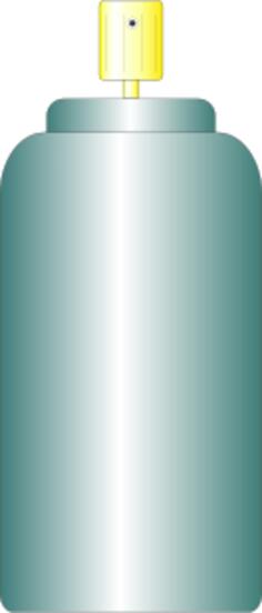 Green spray can