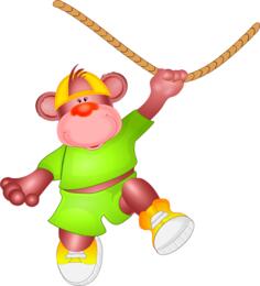 Monkey and a rope