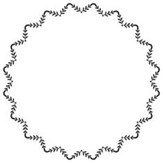 Wavy decorative frame