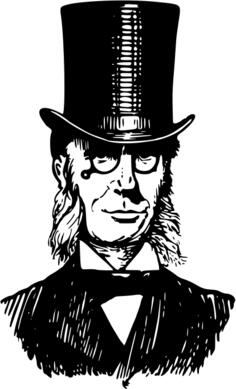 Man in top hat