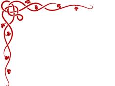 Red corner border