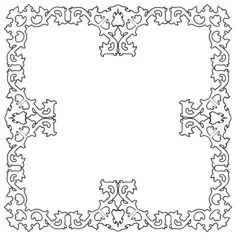 Stylish mirror cadre