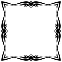 Square mirror cadre