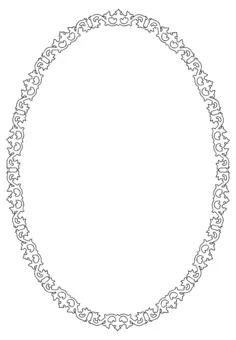 Oval cadre